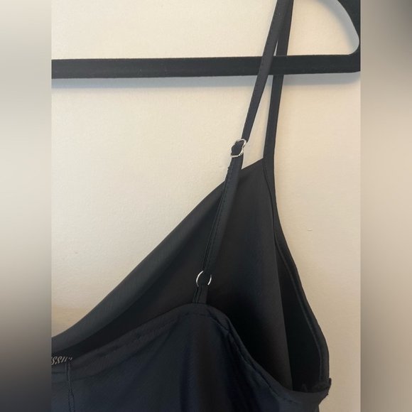 NWT Cowl Neck Satin Slip Dress in Black - Picture 7 of 7